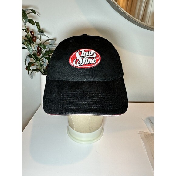 Source Unknown Other - Vintage Shurfine Grocery Store Hat Snapback Trucker Cap Black & Red Dad Hat